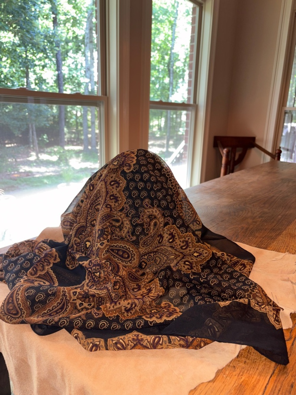 Vintage NWT Dana Buchman Silk Scarf